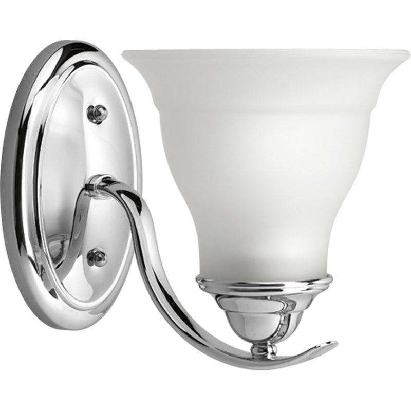 Progress Lighting P3190-15 One Light Bath Bracket, Polished Chrome