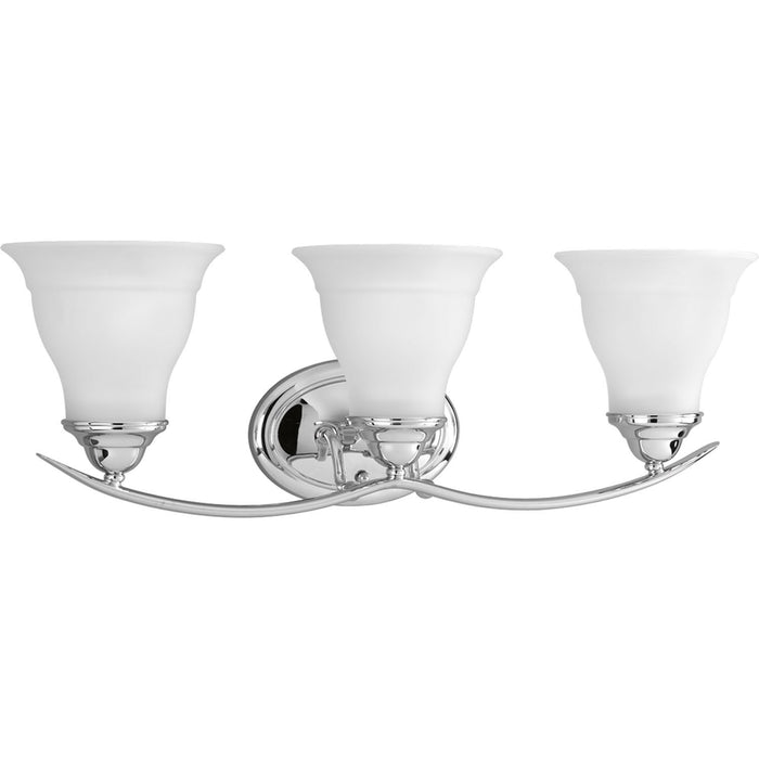 Progress Lighting P3192-15 Three Light Bath Bracket, Polished Chrome