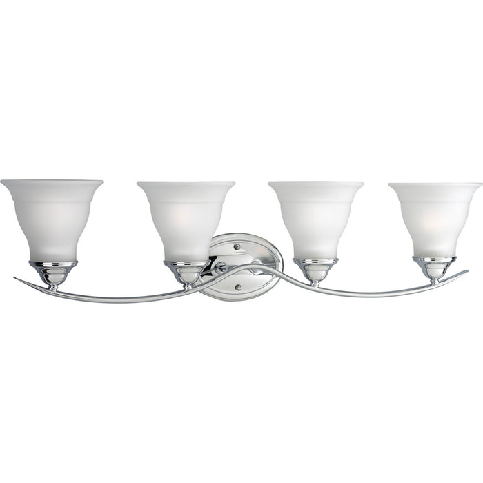 Progress Lighting P3193-15 Four Light Bath Bracket, Polished Chrome