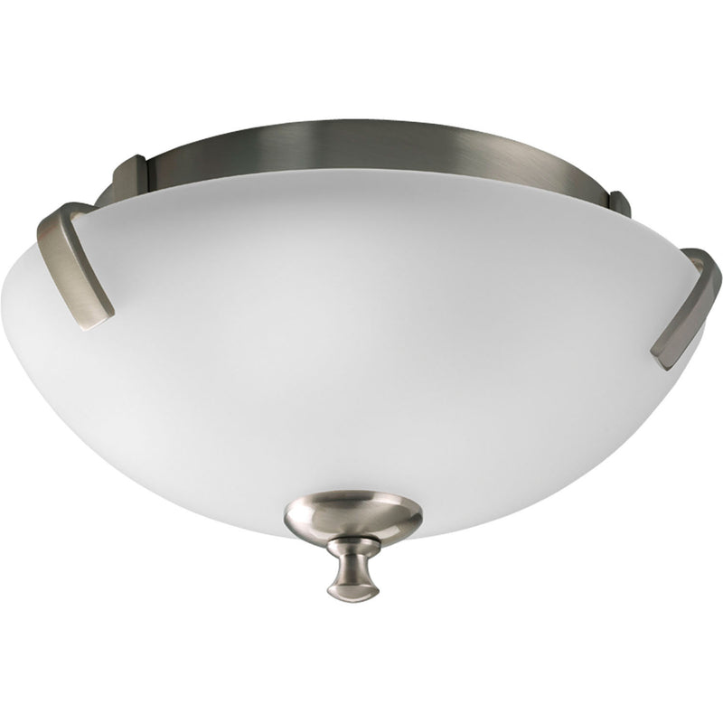 Progress Lighting P3290-09 Two Light Close-to-Ceiling, Brushed Nickel