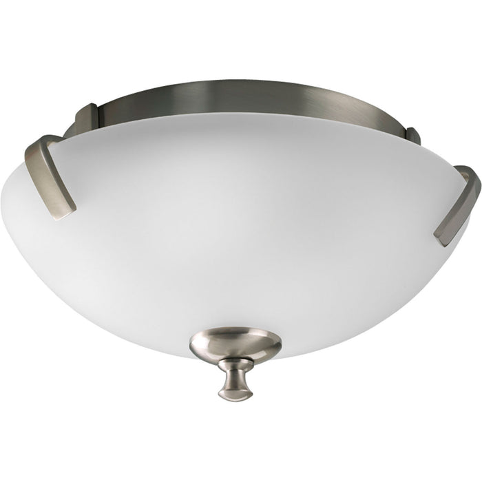 Progress Lighting P3290-09 Two Light Close-to-Ceiling, Brushed Nickel