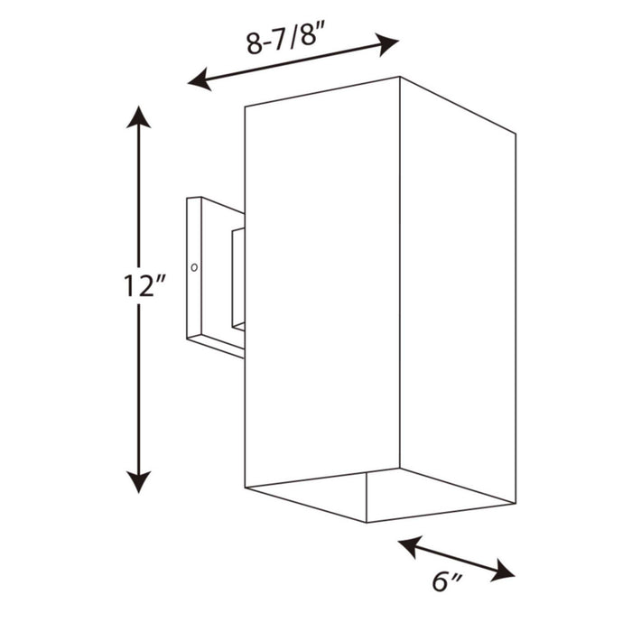 Progress Lighting P5643-30 One Light Wall Lantern, White
