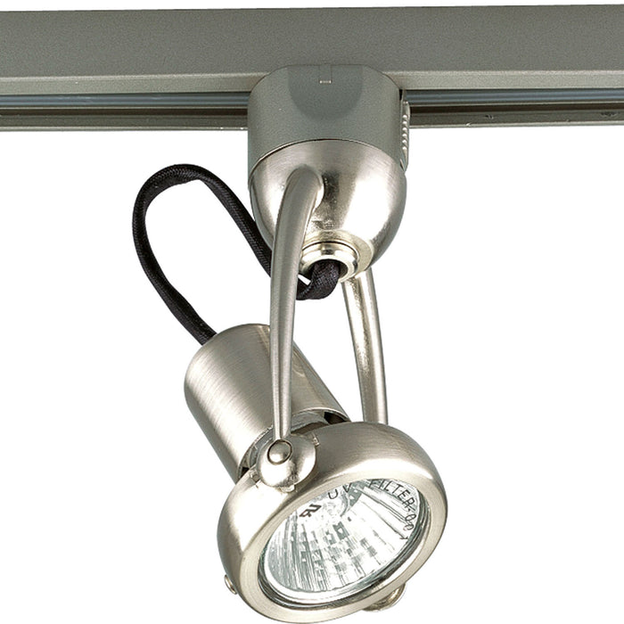 Progress Lighting P6115-09WB One Light Track Head, Brushed Nickel