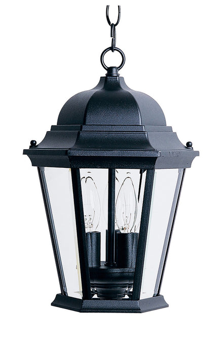Maxim 1009BK Three Light Outdoor Hanging Lantern, Black