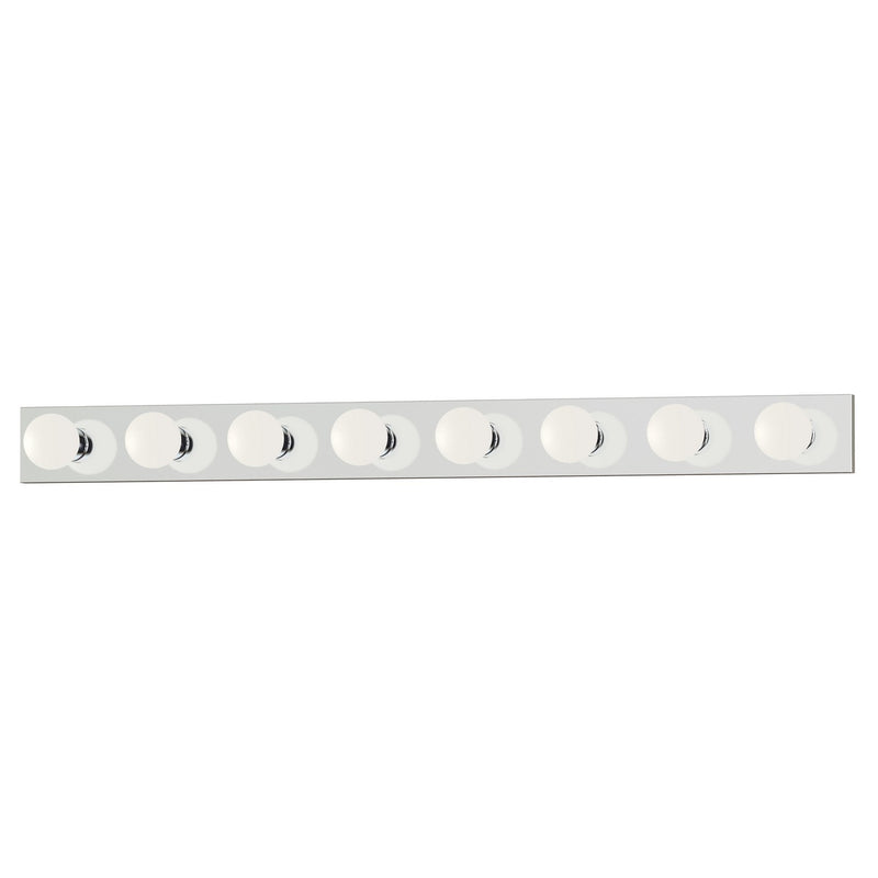 Maxim 4458PC Eight Light Bath Vanity, Polished Chrome