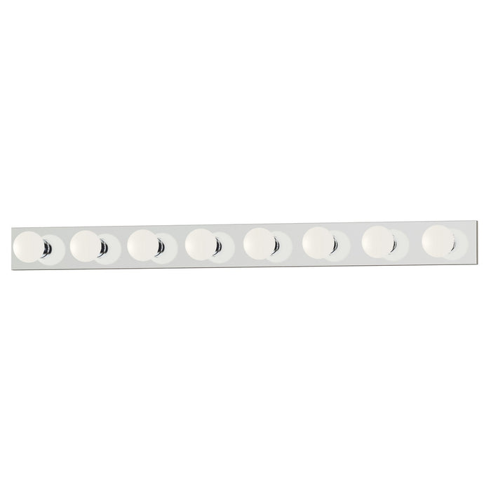 Maxim 4458PC Eight Light Bath Vanity, Polished Chrome