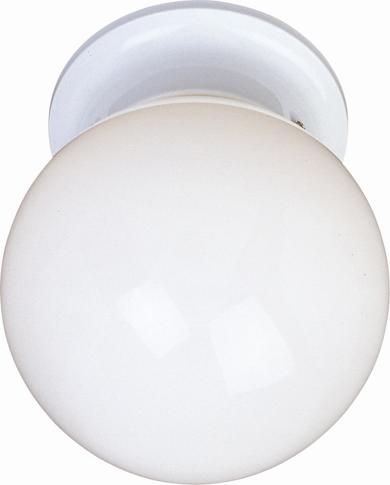 Maxim 5889WTWT One Light Flush Mount, White