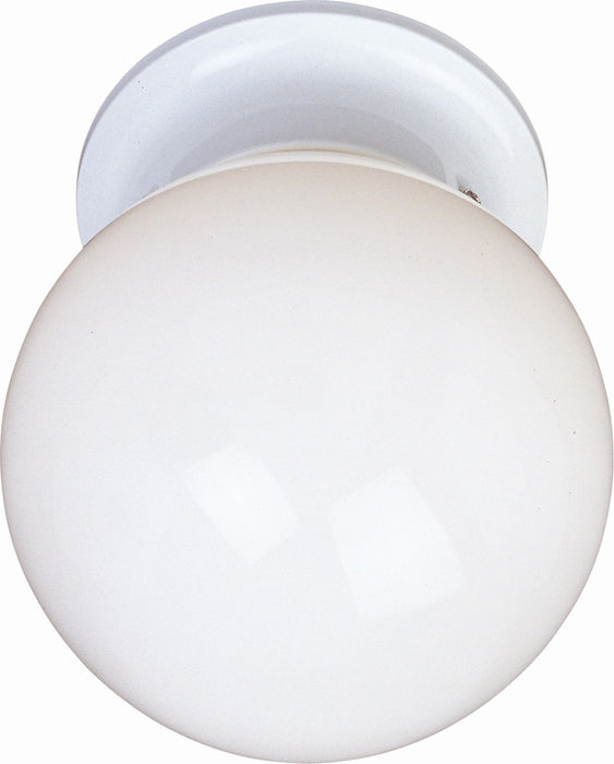 Maxim 5889WTWT One Light Flush Mount, White