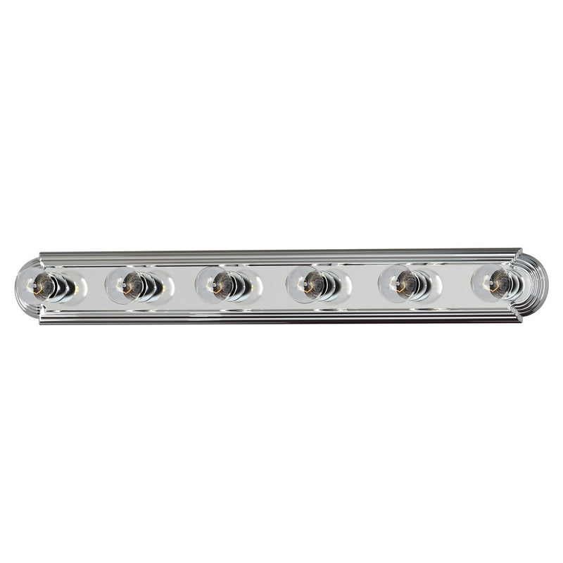 Maxim 7126PC Six Light Bath Vanity, Polished Chrome