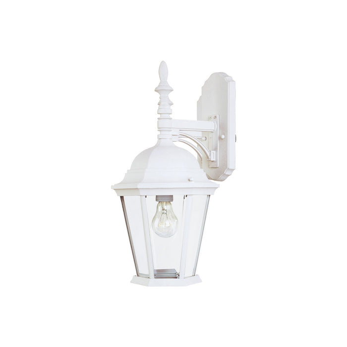 Maxim 1004WT One Light Outdoor Wall Lantern, White