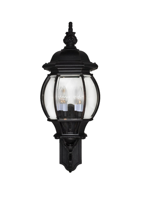 Maxim 1037BK Four Light Outdoor Wall Lantern, Black