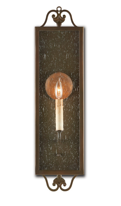 Currey and Company 5030 One Light Wall Sconce, Bronze Verdigris