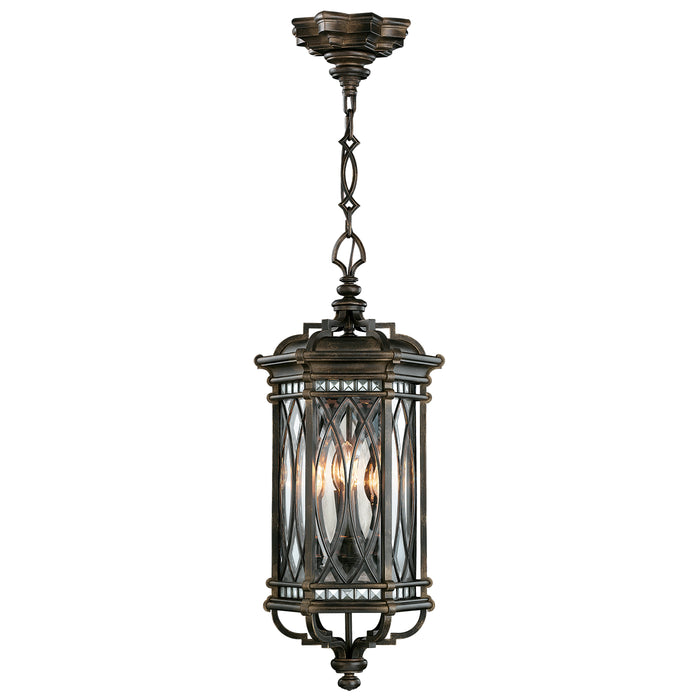 Fine Art 610882ST Four Light Outdoor Lantern, Black
