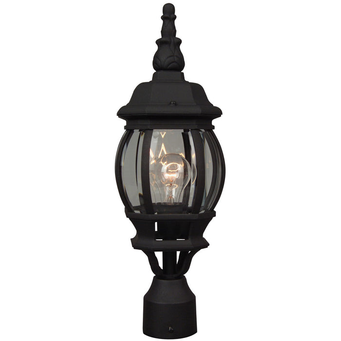 Craftmade Z325-TB One Light Post Mount, Textured Black