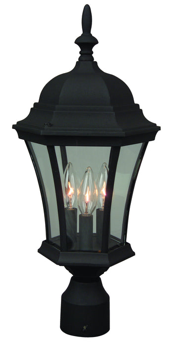Craftmade Z345-TB Three Light Post Mount, Textured Black