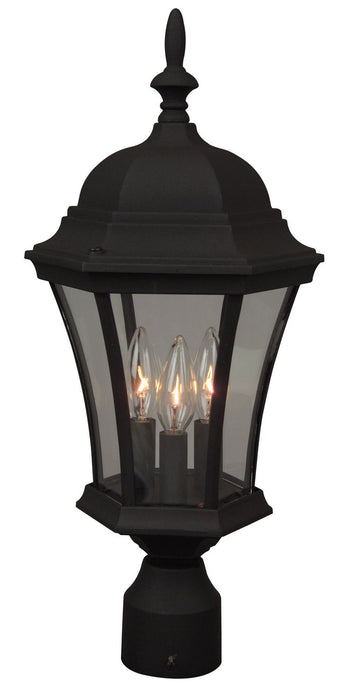Craftmade Z345-TB Three Light Post Mount, Textured Black