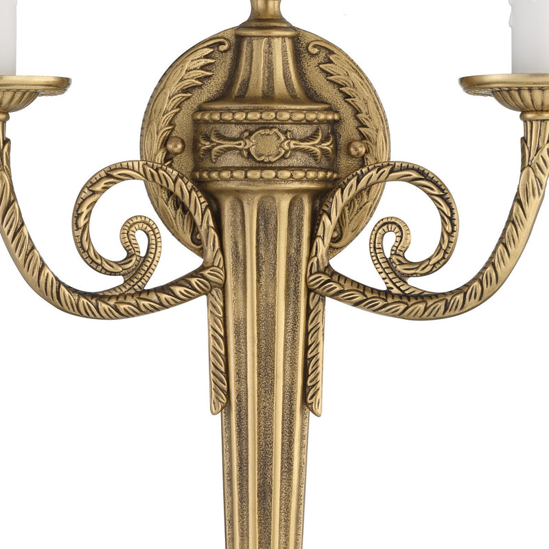 Crystorama 662-MB Two Light Wall Sconce, Matte Brass
