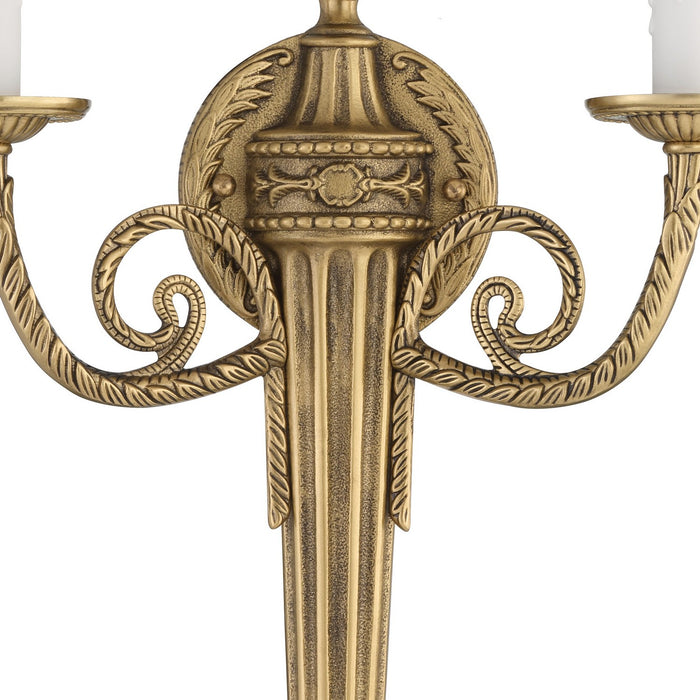 Crystorama 662-MB Two Light Wall Sconce, Matte Brass