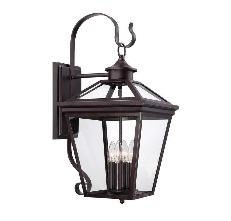 Savoy House 5-142-13 Four Light Outdoor Wall Lantern, English Bronze