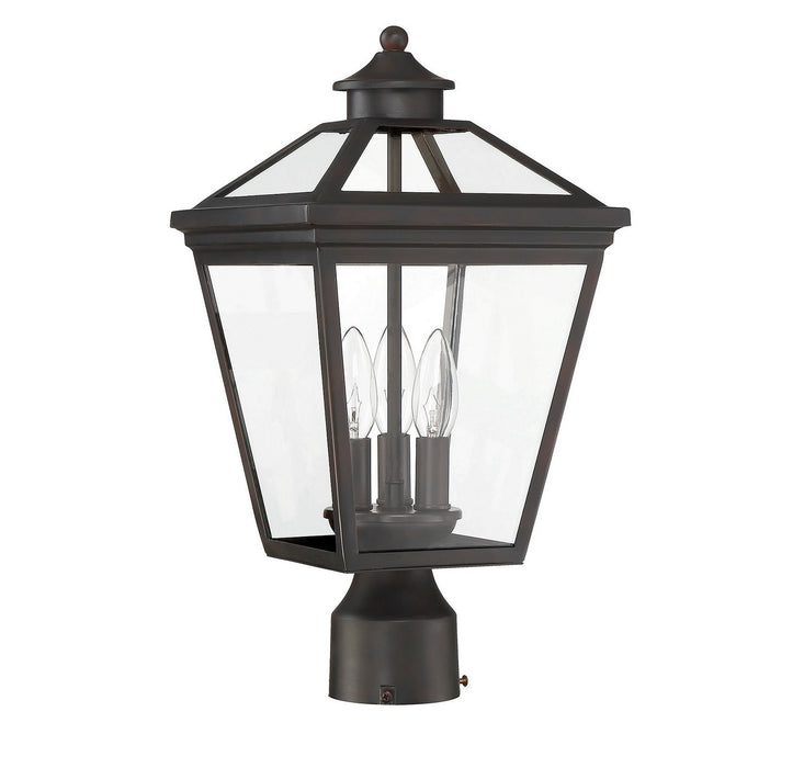 Savoy House 5-147-13 Three Light Post Lantern, English Bronze