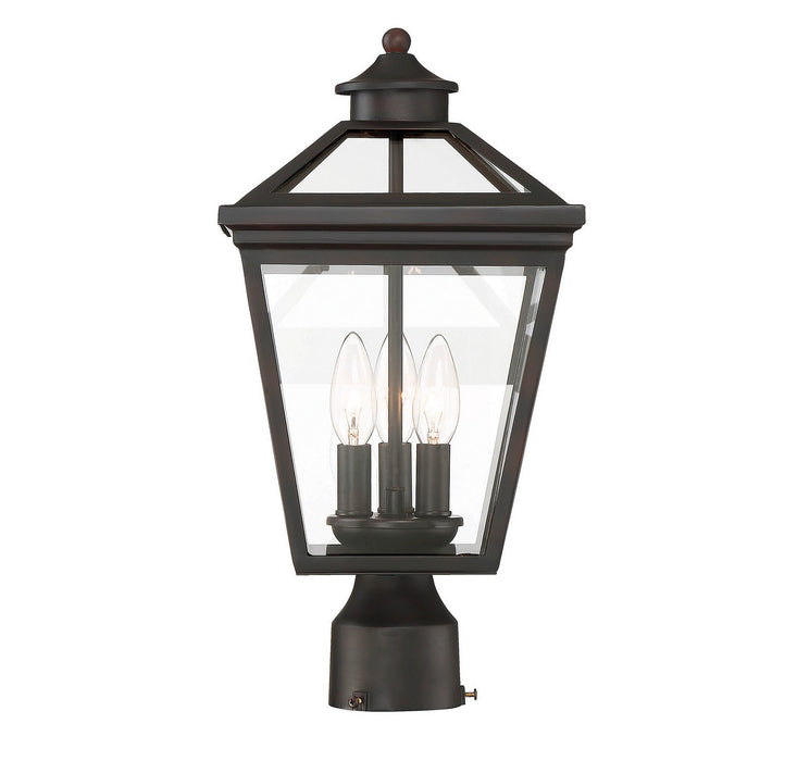 Savoy House 5-147-13 Three Light Post Lantern, English Bronze
