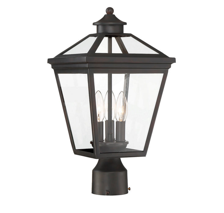 Savoy House 5-147-13 Three Light Post Lantern, English Bronze