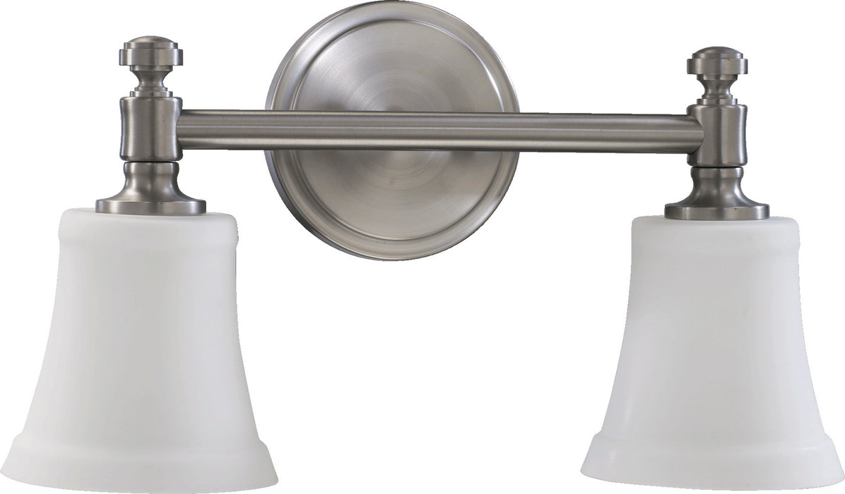 Quorum 5122-2-65 Two Light Vanity, Satin Nickel