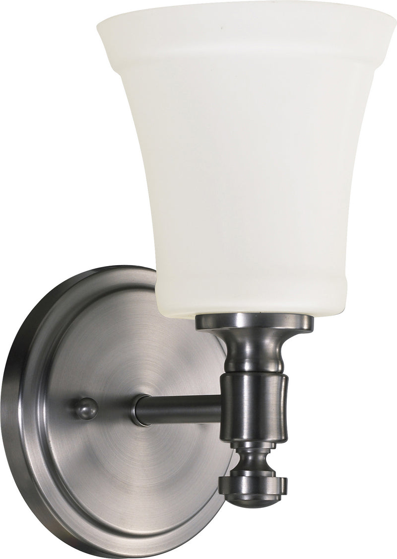 Quorum 5422-1-65 One Light Wall Mount, Satin Nickel