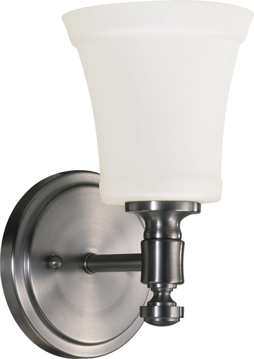 Quorum 5422-1-65 One Light Wall Mount, Satin Nickel