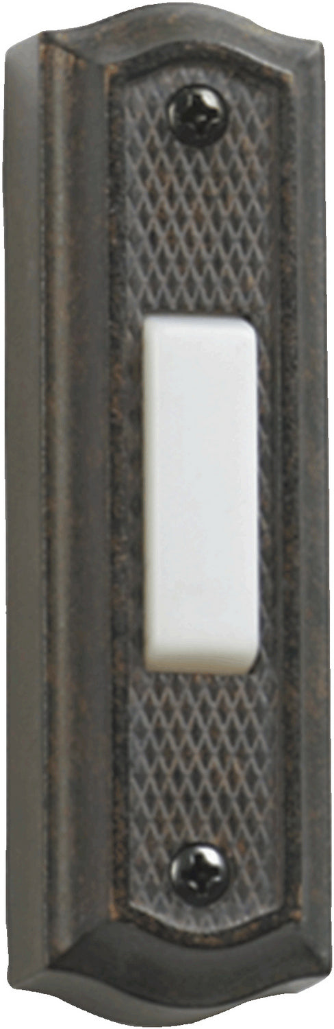 Quorum 7-301-44 Door Chime Button, Toasted Sienna