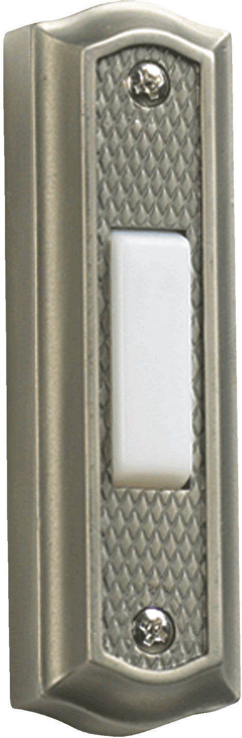 Quorum 7-301-92 Door Chime Button, Antique Silver