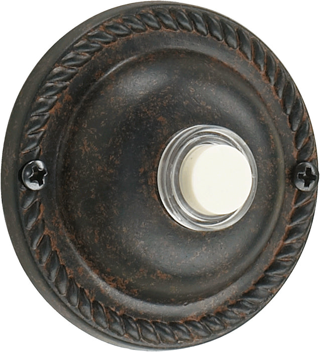Quorum 7-305-44 Door Chime Button, Toasted Sienna