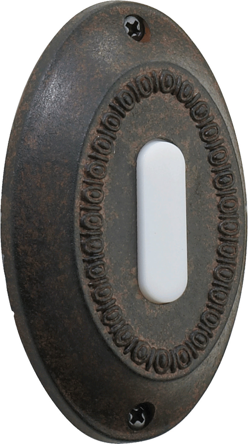 Quorum 7-307-44 Door Chime Button, Toasted Sienna