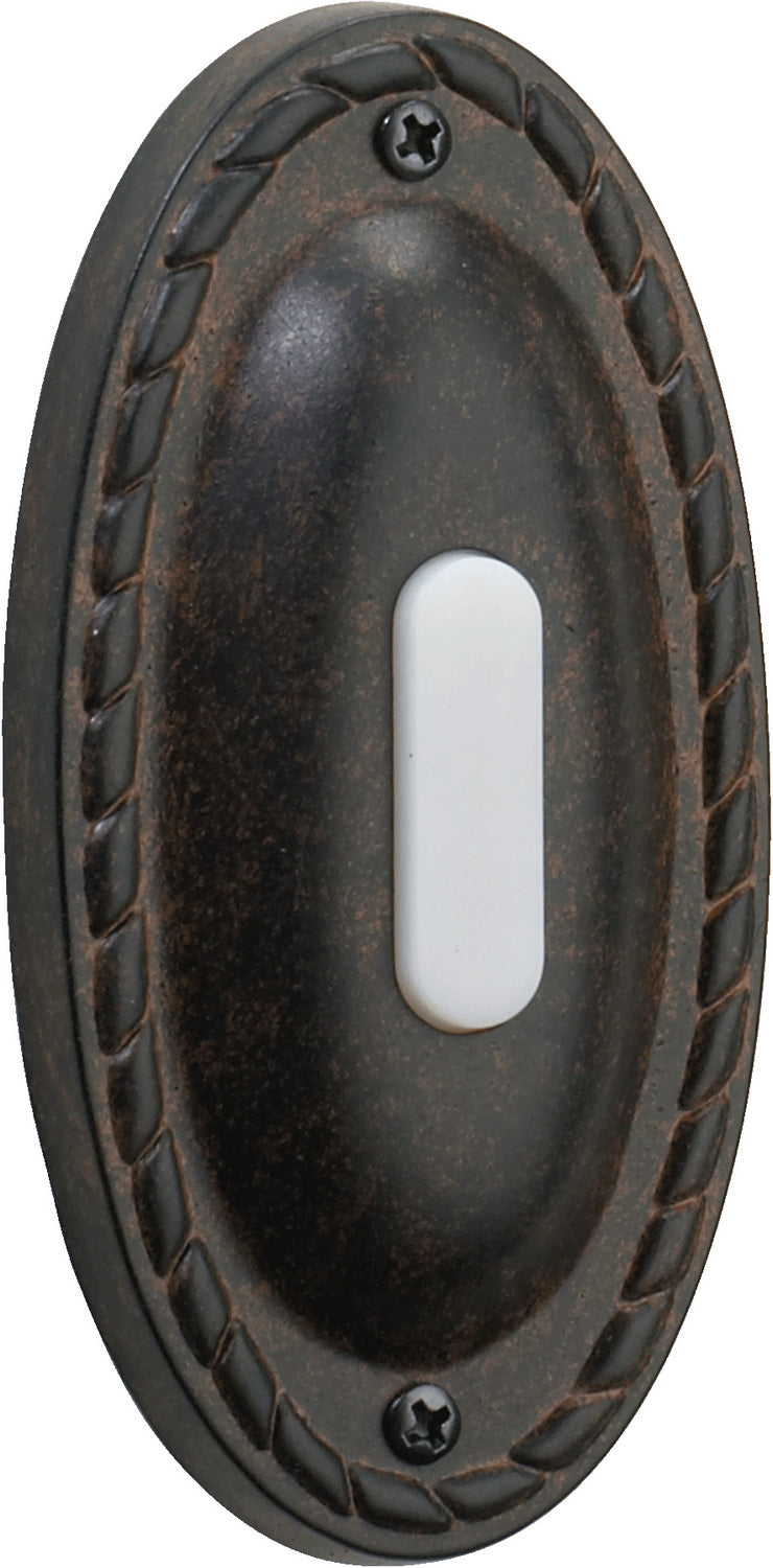 Quorum 7-308-44 Door Chime Button, Toasted Sienna
