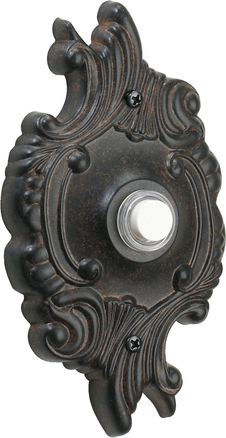 Quorum 7-309-44 Door Chime Button, Toasted Sienna