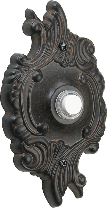 Quorum 7-309-44 Door Chime Button, Toasted Sienna