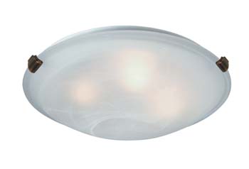 Artcraft AC2353SPBU Four Light Flush Mount, Brunito
