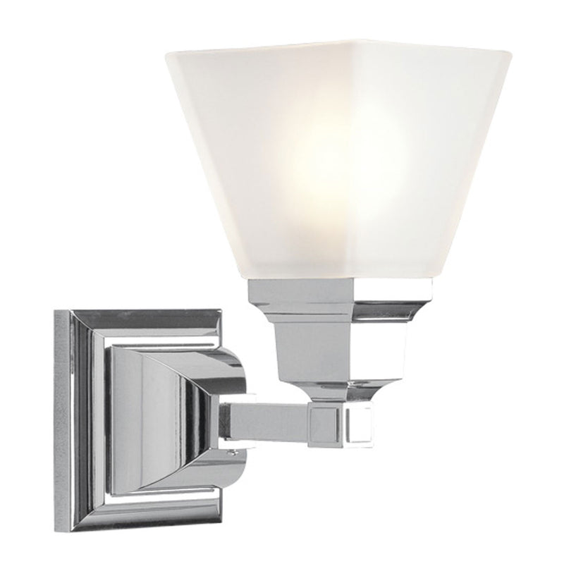 Livex Lighting 1031-05 One Light Wall Sconce, Polished Chrome