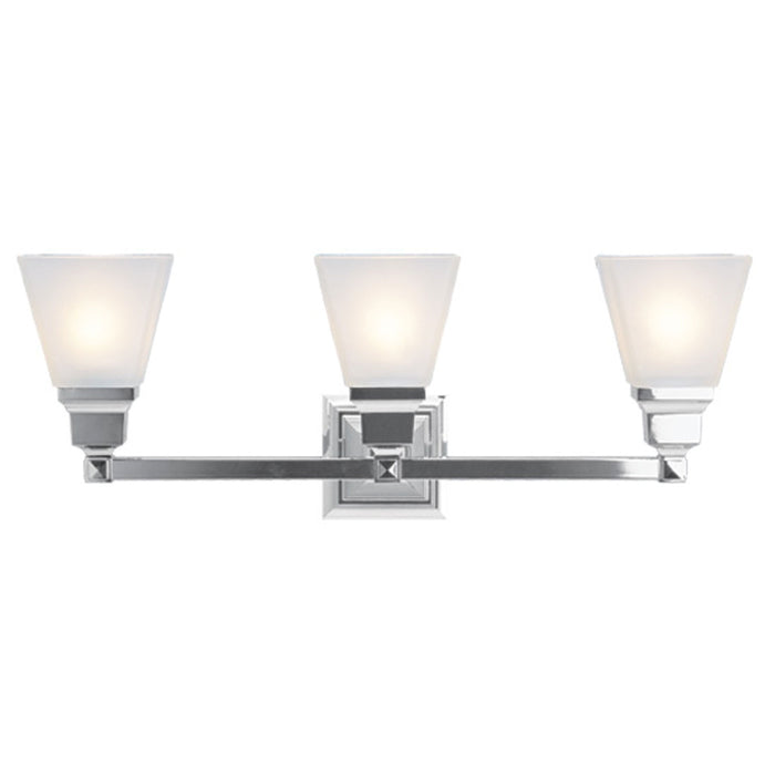 Livex Lighting 1033-05 Three Light Bath Vanity, Polished Chrome