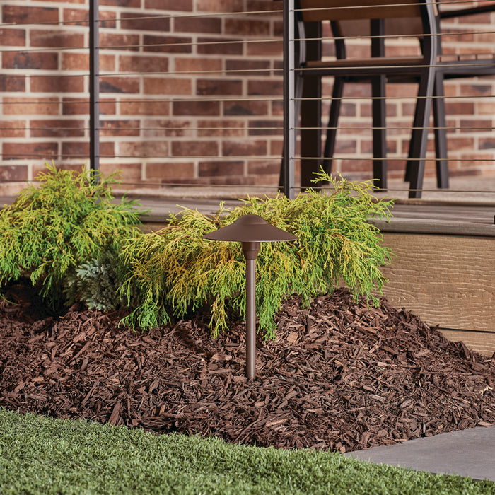 Kichler 15410AZT LED Path & Spread, Textured Architectural Bronze