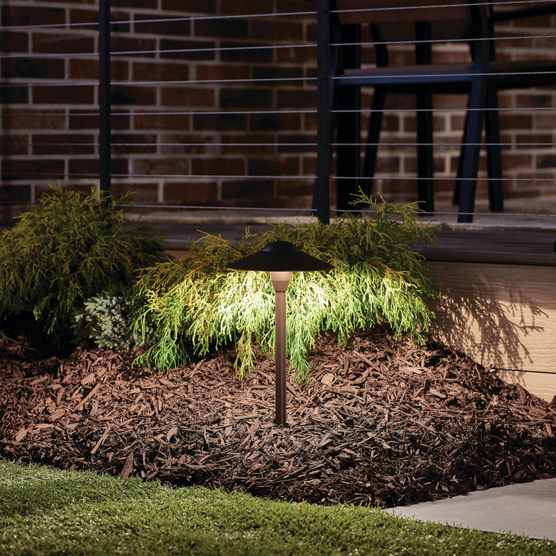 Kichler 15410AZT LED Path & Spread, Textured Architectural Bronze