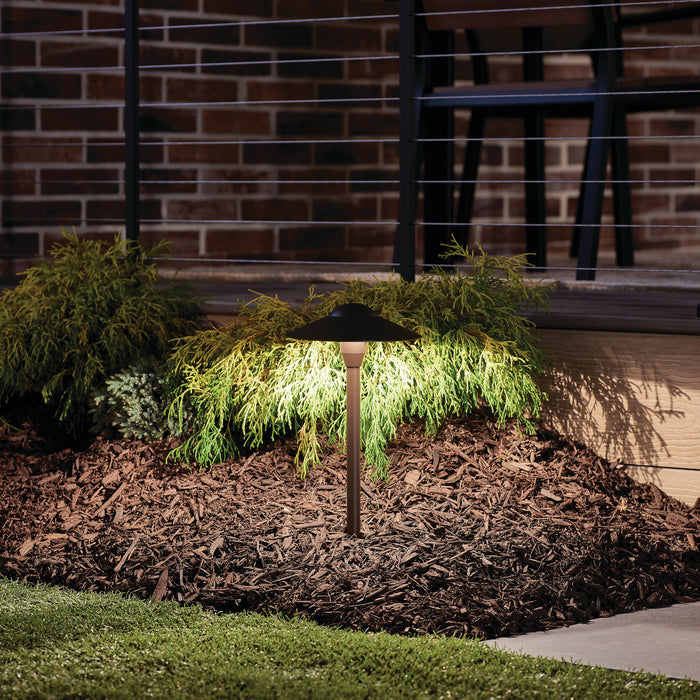Kichler 15410AZT LED Path & Spread, Textured Architectural Bronze