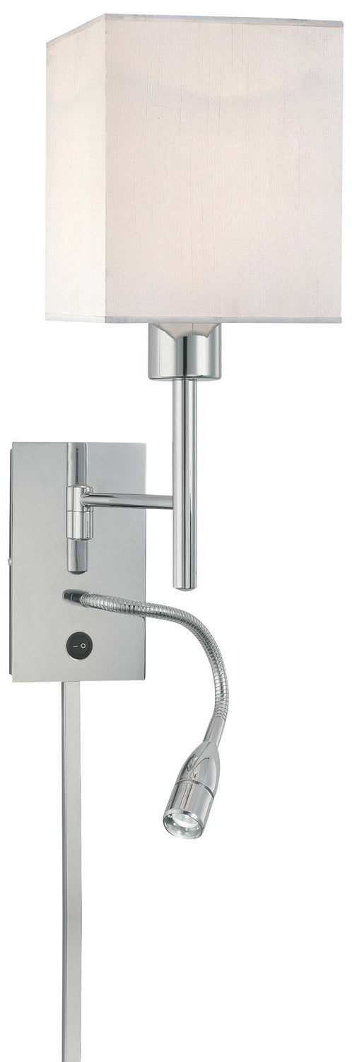 George Kovacs P477-077 LED Swing Arm Wall Lamp, Chrome