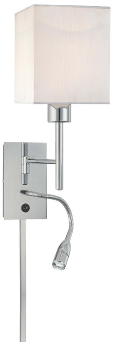 George Kovacs P477-077 LED Swing Arm Wall Lamp, Chrome