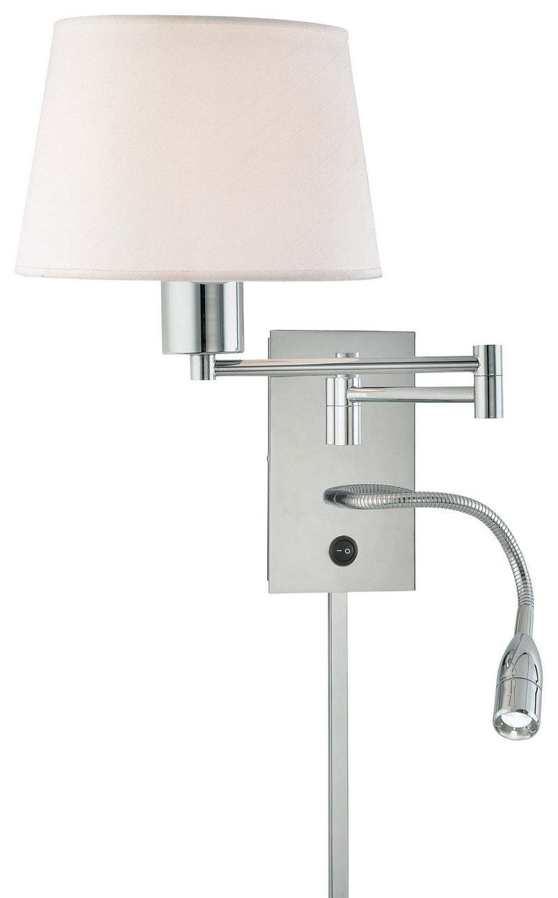 George Kovacs P478-077 LED Swing Arm Wall Lamp, Chrome