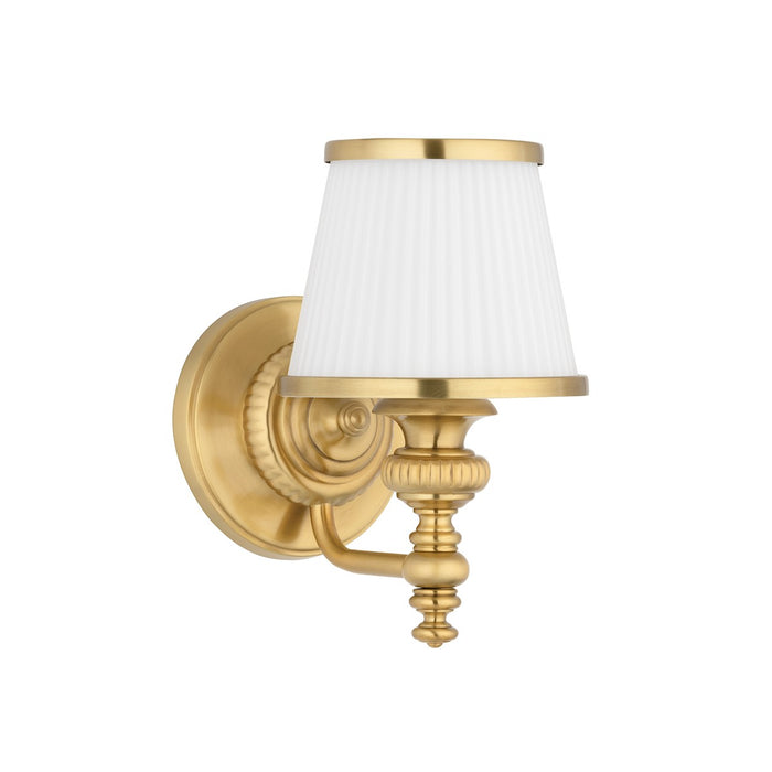 Hudson Valley 2001-FB One Light Bath Bracket, Flemish Brass