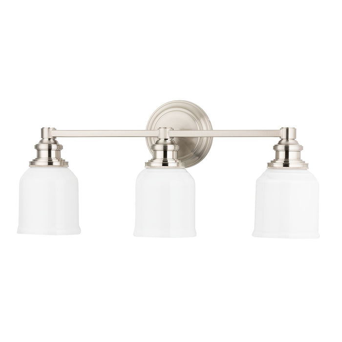 Hudson Valley 3403-SN Three Light Bath Bracket, Satin Nickel