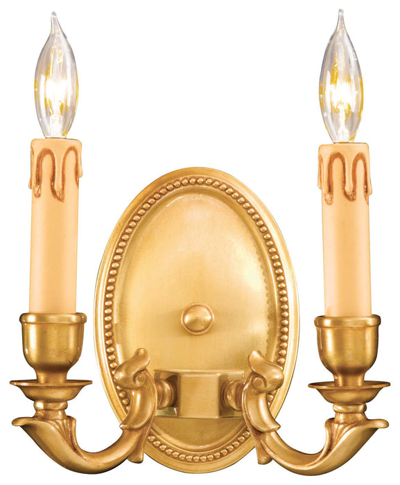 Metropolitan N9809-FG Two Light Wall Sconce, French Gold