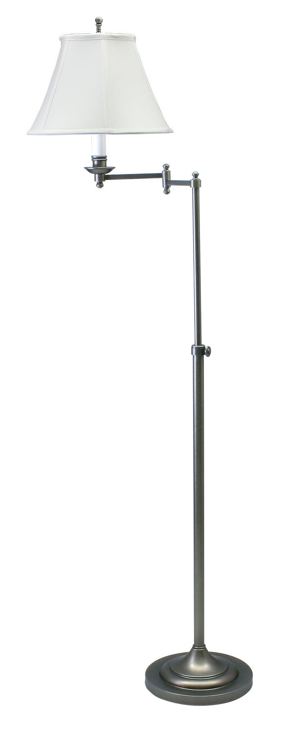 House of Troy CL200-AS One Light Floor Lamp, Antique Silver