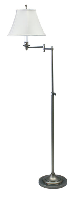 House of Troy CL200-AS One Light Floor Lamp, Antique Silver